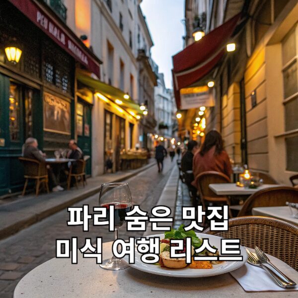 파리 숨은 맛집 미식 여행 리스트