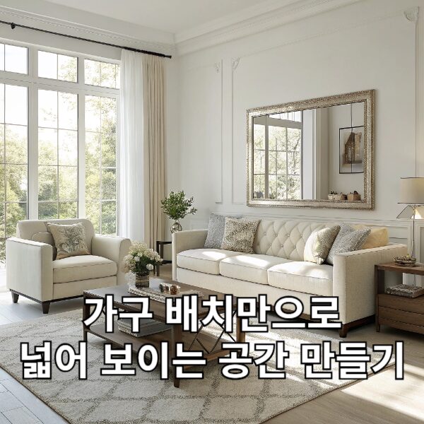 구 배치만으로 넓어 보이는 공간 만들기