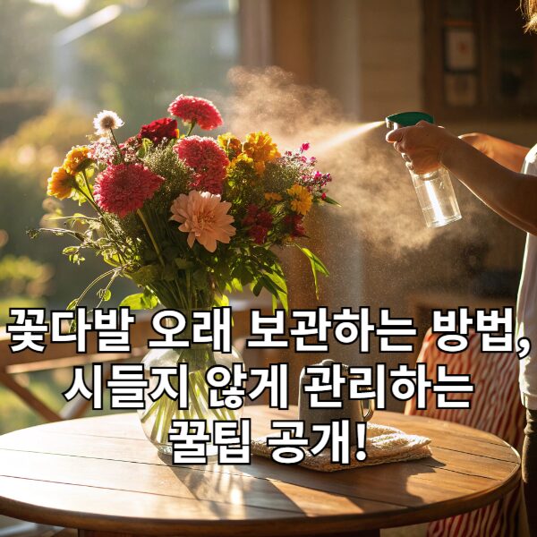 꽃다발 오래 보관하는 방법 시들지 않게 관리