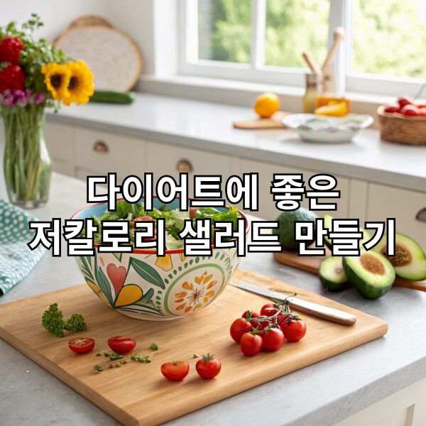 다이어트에 좋은 저칼로리 샐러드 만들기