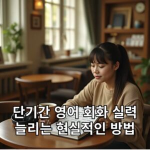 단기간 영어 회화 실력 늘리는 현실적인 방법