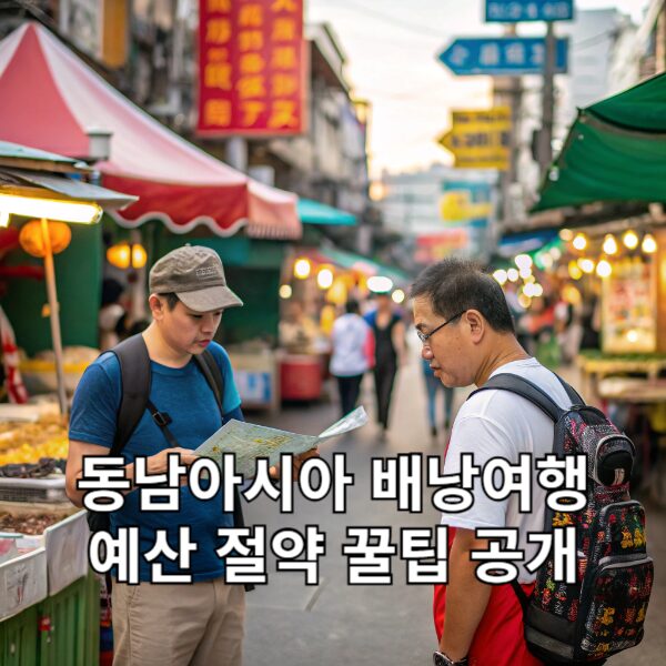 동남아시아 배낭여행 예산 절약 꿀팁 공개