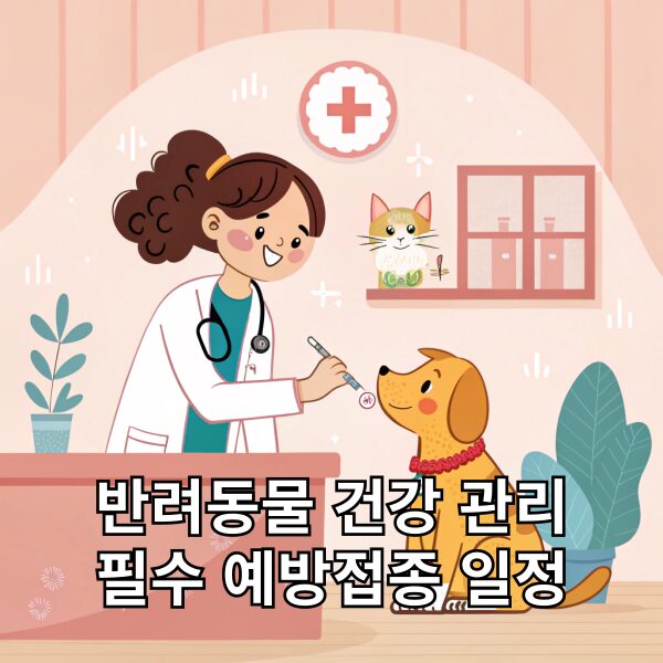 반려동물 건강 관리 필수 예방접종 일정