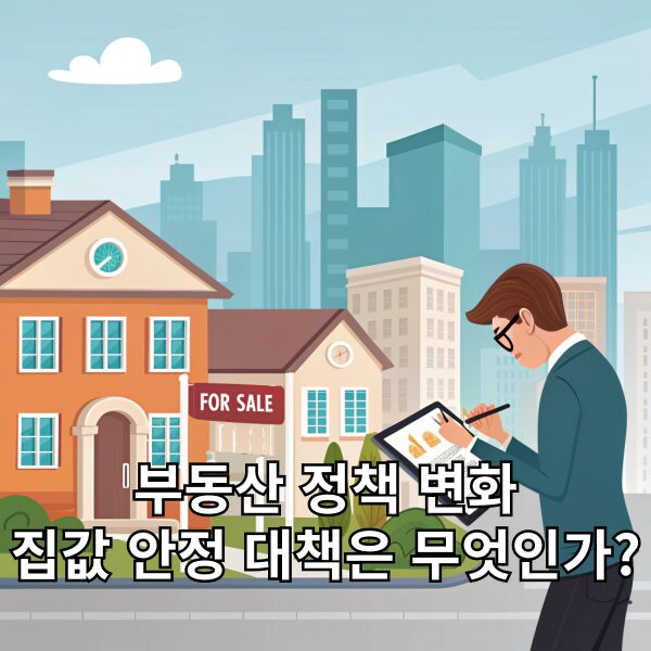 부동산 정책 변화 집값 안정 대책