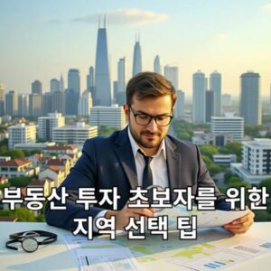 부동산 투자 초보자를 위한 지역 선택 팁