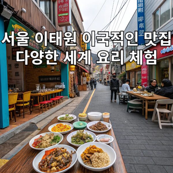 서울 이태원 이국적인 맛집 다양한 세계 요리 체험