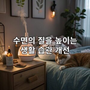 수면의 질을 높이는 생활 습관 개선