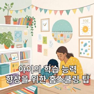 아이의 학습 능력 향상을 위한 홈스쿨링 팁