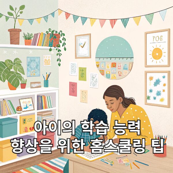 아이의 학습 능력 향상을 위한 홈스쿨링 팁