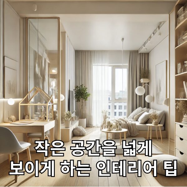 작은 공간을 넓게 보이게 하는 인테리어 팁