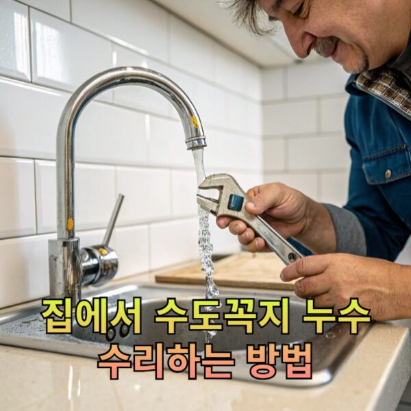 집에서 수도꼭지 누수 수리하는 방법