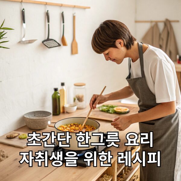 초간단 한그릇 요리 자취생을 위한 레시피