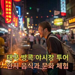 태국 방콕 야시장 투어 현지 음식과 문화 체험