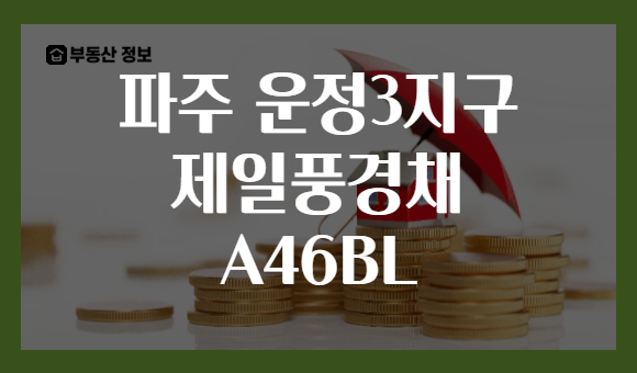 파주 운정3지구 제일풍경채 A46BL