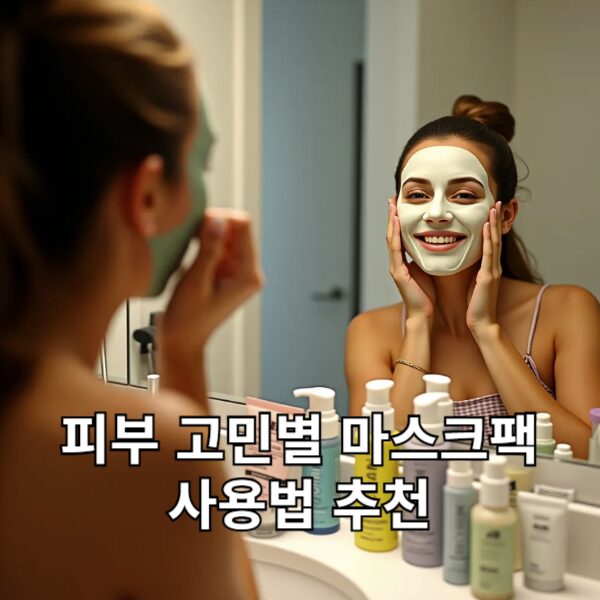 피부 고민별 마스크팩 사용법 추천