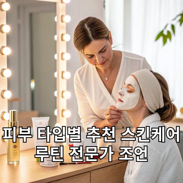 피부 타입별 추천 스킨케어 루틴 전문가 조언