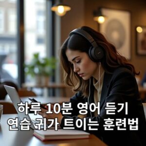 하루 10분 영어 듣기 연습 귀가 트이는 훈련법