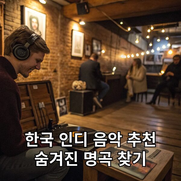 한국 인디 음악 추천 숨겨진 명곡 찾기