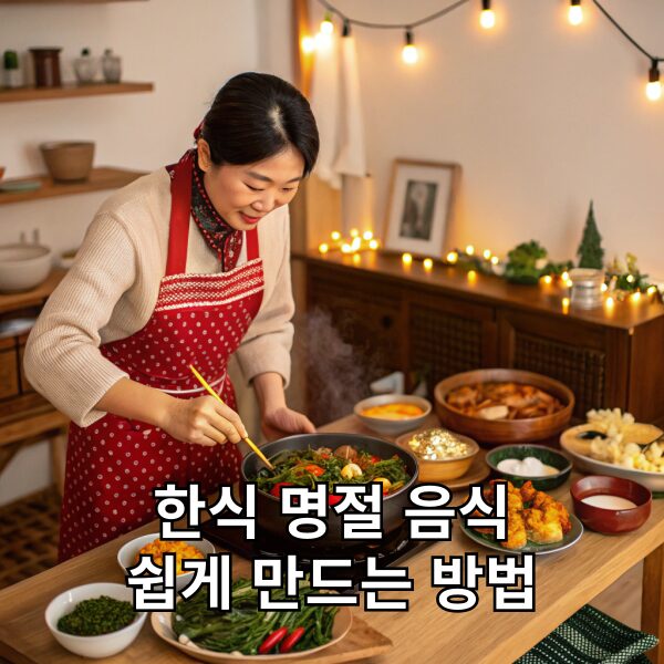 한식 명절 음식 쉽게 만드는 방법