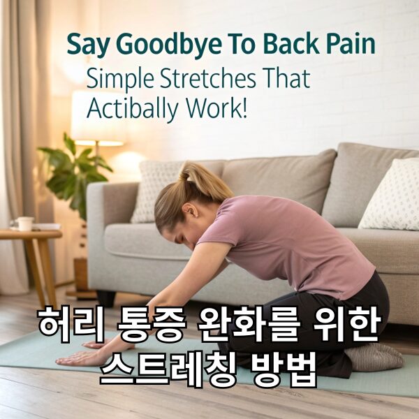 허리 통증 완화를 위한 스트레칭 방법