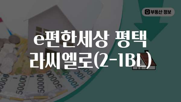 e편한세상 평택 라씨엘로(2-1BL)