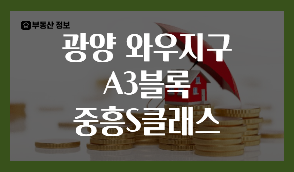 광양 와우지구 A3블록 중흥S클래스