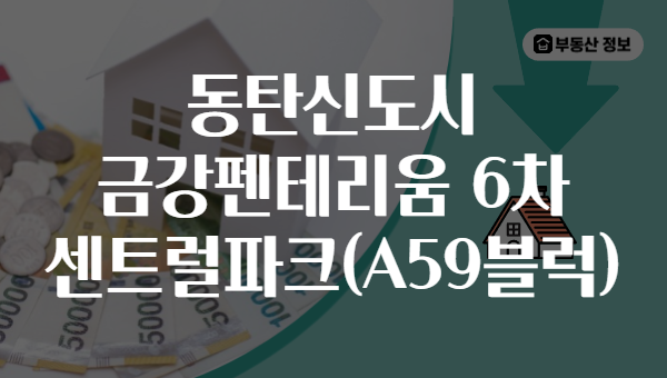 동탄신도시 금강펜테리움 6차 센트럴파크(A59블럭)