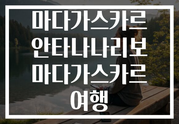 마다가스카르 안타나나리보 마다가스카르 여행