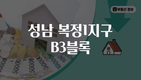 성남 복정1지구 B3블록