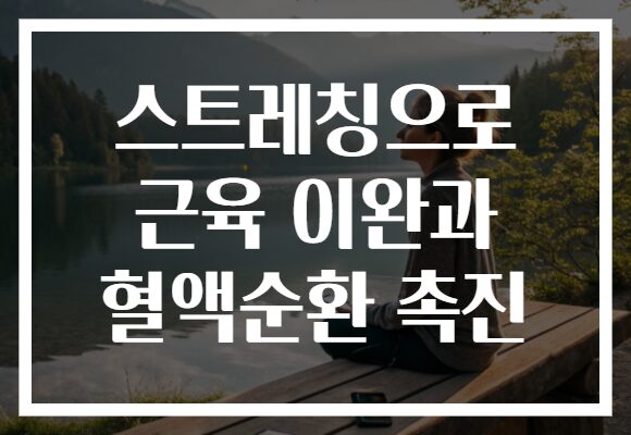 스트레칭으로 근육 이완과 혈액순환 촉진
