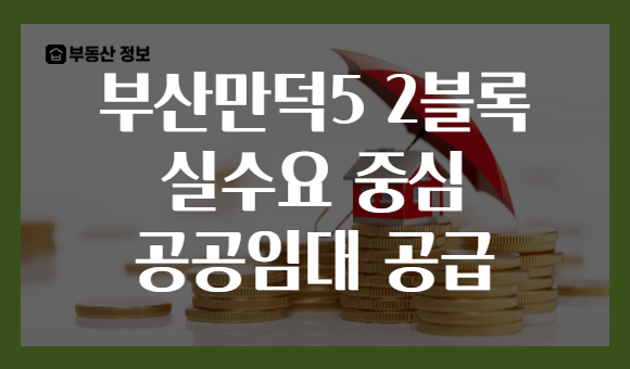 부산만덕5 2블록 실수요 중심 공공임대 공급
