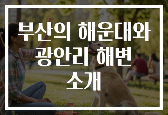부산의 해운대와 광안리 해변 소개​