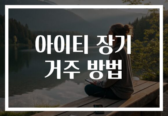 아이티 장기 거주 방법