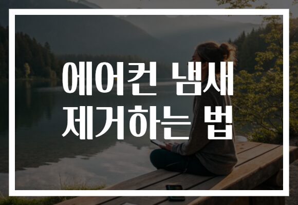 에어컨 냄새 제거하는 법