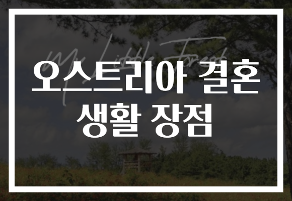 오스트리아 결혼 생활 장점