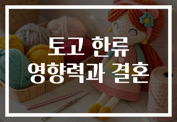 토고 한류 영향력과 결혼