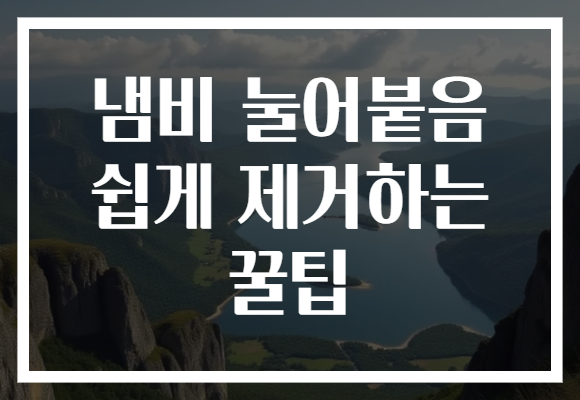 냄비 눌어붙음 쉽게 제거하는 꿀팁