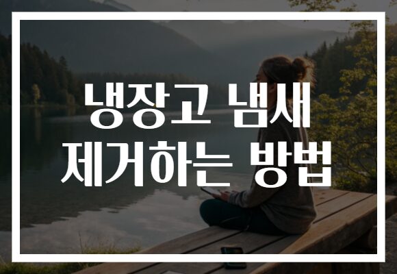 냉장고 냄새 제거하는 방법