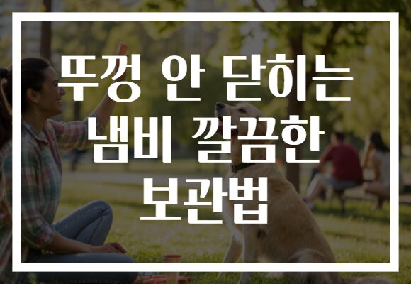 뚜껑 안 닫히는 냄비 깔끔한 보관법