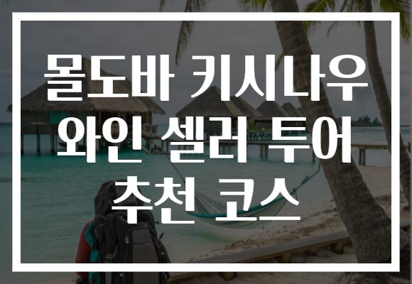 몰도바 키시나우 와인 셀러 투어 추천 코스