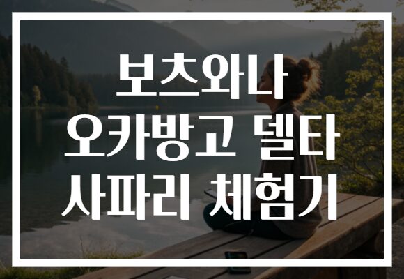 보츠와나 오카방고 델타 사파리 체험기