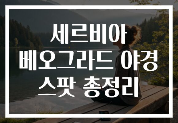 세르비아 베오그라드 야경 스팟 총정리