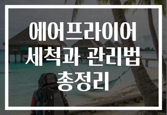 에어프라이어 세척과 관리법 총정리