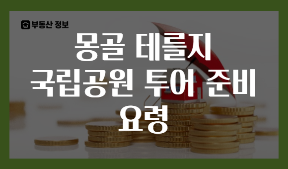 몽골 테를지 국립공원 투어 준비 요령