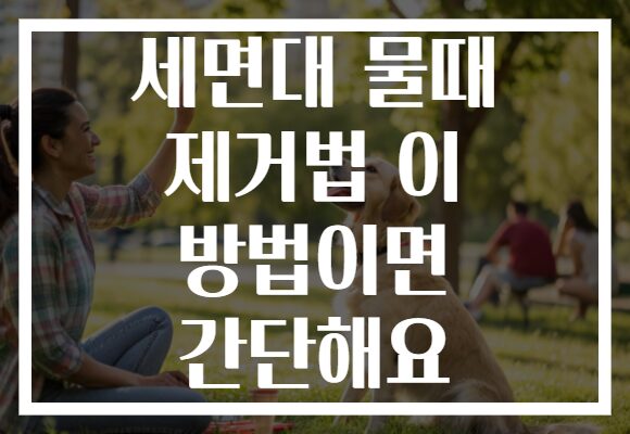 세면대 물때 제거법 이 방법이면 간단해요