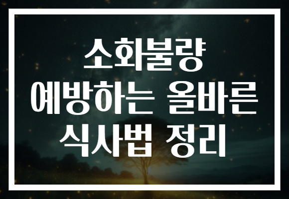 소화불량 예방하는 올바른 식사법 정리