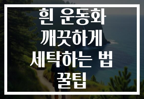 흰 운동화 깨끗하게 세탁하는 법 꿀팁
