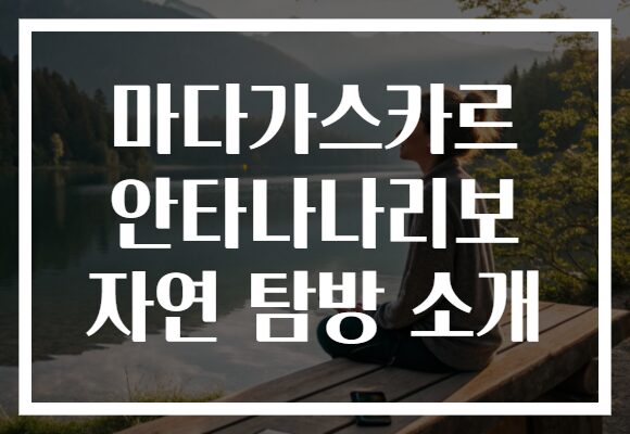 마다가스카르 안타나나리보 자연 탐방 소개