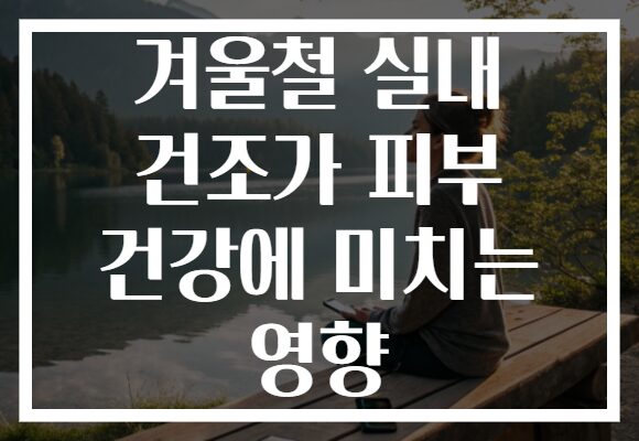 겨울철 실내 건조가 피부 건강에 미치는 영향