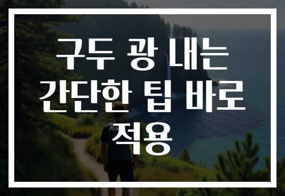 구두 광 내는 간단한 팁 바로 적용